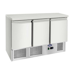 ESL3851GR 3 Door Counter Fridge